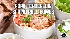 130K views · 291 reactions | The perfect summer dish that is light and refreshing - Pork Tenderloin Spring Roll Bowls! Recipe --> https://www.iowapork.org/community/recipes/all-recipes/pork-tenderloin-spring-roll-bowls | Iowa Pork | Facebook
