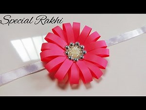 How to make beautiful Rakhi at home | Rakhi making ideas at home with paper | Easy Rakhi making idea