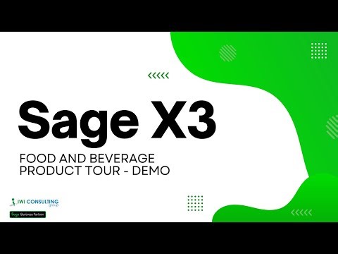 Sage X3 Food and Beverage Demo