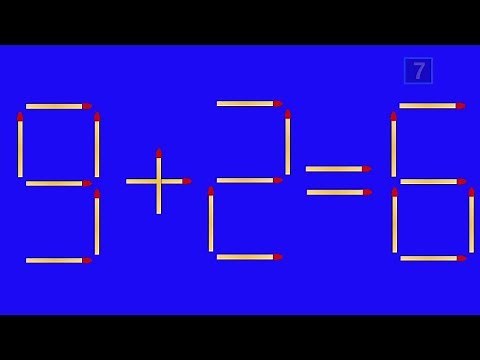 test na inteligencję - zagadki z zapałkami