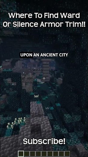 Where To Find Ward Or Silence Armor Trim In Minecraft?!