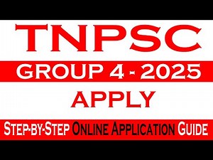 #Tnpsc group 4 Exam 2025 │ Easy to Apply Step by Step Online Application Guide │ how to apply tnpsc