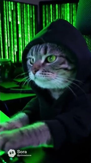 Serious cat is hacking the entire internet system 😼👨‍💻