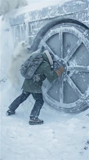 I Locked Myself in a Frozen Bunker While Wolves Attacked! 🐺❄️ #shorts