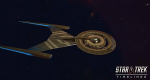 4.5K views · 118 reactions | The U.S.S. Discovery is now in Timelines! This is your chance to earn schematics for Starfleet's only spore drive-equipped starship. | Star Trek Timelines | Facebook