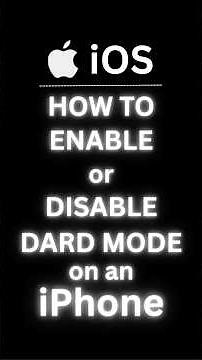 How to Turn On or Off Dark Mode on an iPhone | Easy iOS Tutorial