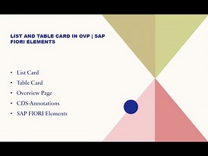 List and Table Card in Overview Page | SAP Fiori Elements | CDS-Annotations | 100% Practical Guide