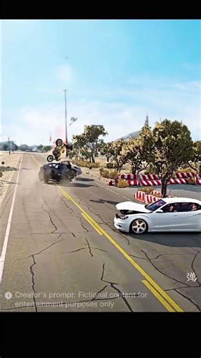 Unavoidable Intersection Crash: Motorcycle vs Car vs Truck | Extreme CGI Physics