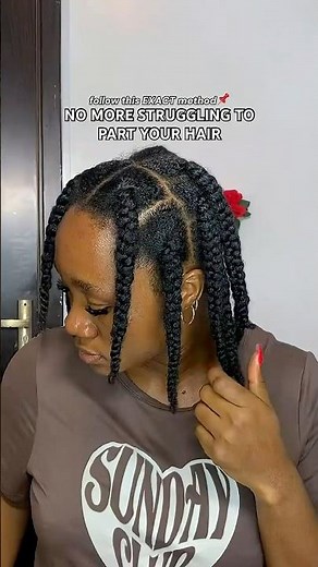 No more struggling to part your hair. Follow this exact method. ￼