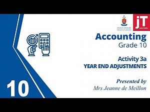 Gr 10 Accounting - Year End Adjustments - Activity 3A