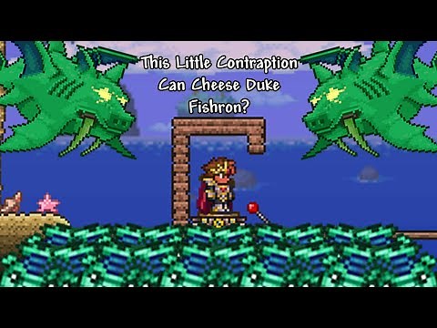 How to cheese Duke Fishron as a Mage in MASTER MODE!?!?