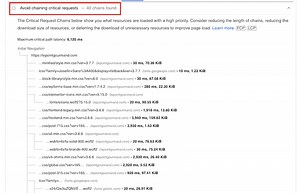 How to Avoid Chaining Critical Requests