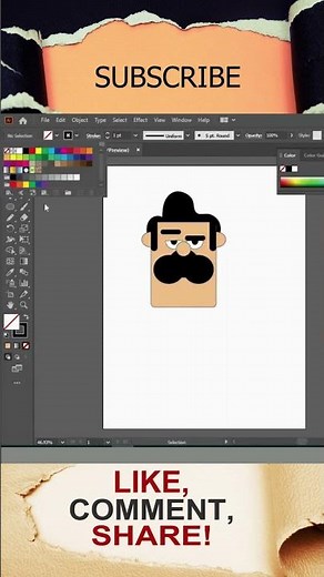 Character Design in Adobe Illustrator - Digital Vector Drawing