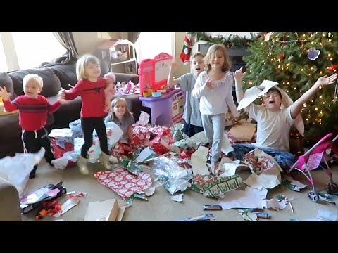 Six Kids Go Crazy on Christmas Morning! | Crazy8Family
