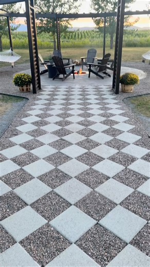 Kristen Reasch | DIY & Design on Instagram: "Diy Pergola surround for fire pit!"