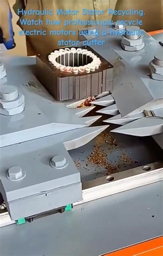 Heavy Duty Motor Winding Cutter #recycling #copper #scrapmetal #industrial #machinery
