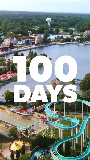 Get ready. Get set! Opening day is 100 days away! Show of hands - who's coming? 🙋‍♂️💯🙋‍♀️ Plan your visit 👉 https://bit.ly/3ZEX7sD | Michigan's Adventure