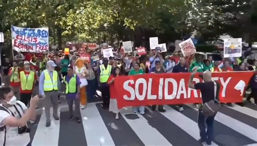 NOW: DC residents march in Washington, D.C with a clear message: "FREE DC" and "IT'S TIME FOR TRUMP TO GO" Video Credit: Ron Smith (X) @Ronxyz00 | Patriot One News