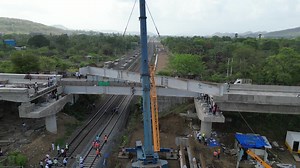 234K views · 9.5K reactions | Five 30 m span composite girders for Road Over Bridge (ROB) - 106A at Saphale in Maharashtra were launched recently on WDFC's Sachin - Vaitarana section's New Palghar & New Saphale stations & IR track. #marvelofengineering Ministry of Railways, Government of India Western Railway IRCON International LTD. | DFCCIL | Facebook