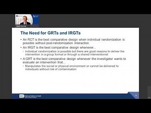 Design and Analytic Methods for Group-Based Interventions (MtG)