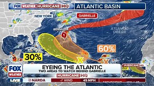 🌀 HURRICANE HQ: Hurricane Gabrielle is starting to get its act together as it churns over the open waters of the central subtropical Atlantic, and forecasters say the storm is expected to rapidly intensify and could strengthen into a major hurricane by Monday night. More: https://www.foxweather.com/weather-news/tracking-hurricane-gabrielle-atlantic-caribbean-bermuda | FOX Weather