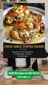 Cheesy Garlic Stuffed Chicken | Homemade Recipes