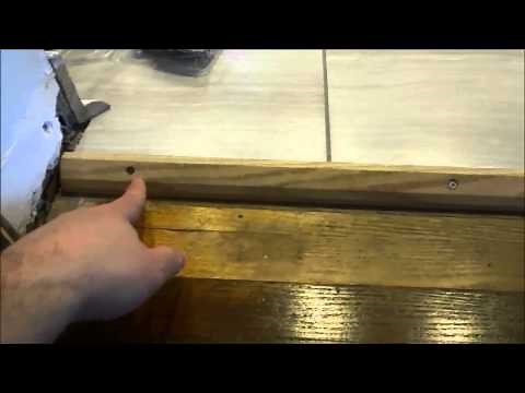 How To Install A Floor Transition With Screws (Tile To Hardwood Floor Reducer)