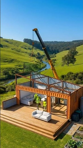 Shipping container home build that's actually stunning #construction #ecology