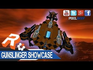 Robocraft - The Gunslinger - 3xMSMG Glasscannon Hover [Showcase][Montage]