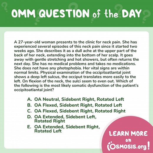 OMM Question of the Day: OA Joint Motion Testing - Osmosis Blog