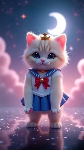 【セーラームーンを踊る猫 】セーラームーンを踊る猫 #dancingcat #PetSoftTikTok #AI #aiart #ai #セーラームーン #sailormoon #cutedcat
