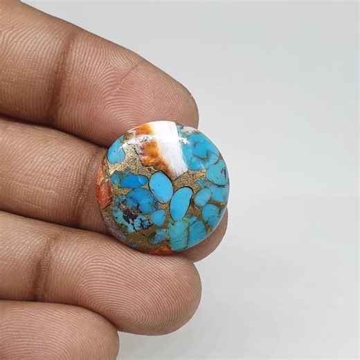 Oyster Copper Turquoise Cabochon - Etsy