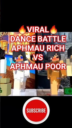 Dance battle Minecraft Aphmau :Rich Team VS Poor Team #minecraft #minecraftanimation #minecraftdance