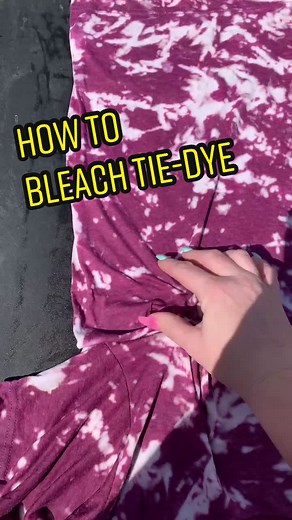Creative Bleach Tie-Dye Techniques