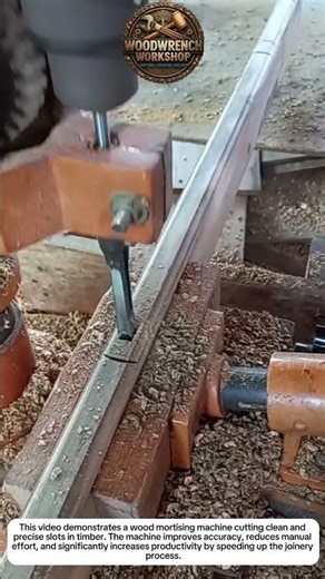 High-Precision Wood Mortising Machine | Fast Slot Cutting Process