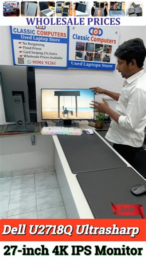 USED LAPTOPS SALES on Instagram: "Dell Ultrasharp U2718Q | 27inch 4K IPS Monitor 9550191261 #Laptop #hyderabad #hyderabadi #india #laptop #classiccomputers #usedlaptops #usedlaptop #computer CLASSIC COMPUTERS HYDERABAD 👨‍💻😍👨‍💻😘👨‍💻 🔔 IMPORT LAPTOPS --------------------------------- imported -------- Dell Ultrasharp U2718Q 27-Inch 4K IPS Monitor Dell U2718Q Brand Dell Screen Size 27 inch Resolution 3840 x 2160 pixels Display Technology IPS Screen Surface Matte Refresh Rate 60 Hz Response 