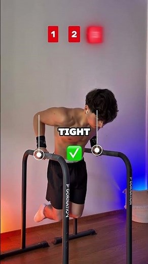 Perfect Dips Tutorial✅#calisthenics #calisthenicstraining #fitness #motivation