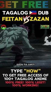 Feitan VS Zazan - Hunter X Hunter Tagalog Dub Part 8 | Tagalog Anime Dub V2