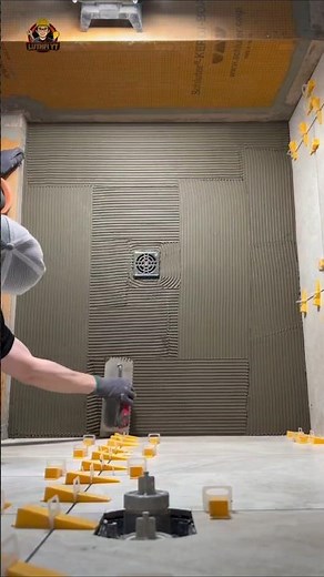 Perfect Shower Floor Mosaic Tile Installation | Satisfying Tiling Process