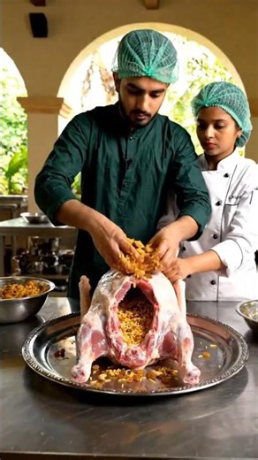 Arab Bedouin Lamb Roast 🐑🔥 | Whole Roasted Lamb with Basmati Rice & Raisins Tradition