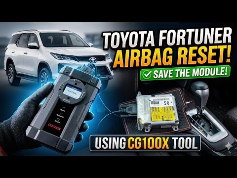 Toyota Fortuner Airbag Module Reset ! CG100X ! TOyota Airbag Module Reset ! 89170-0K650 ! S8 ! Data