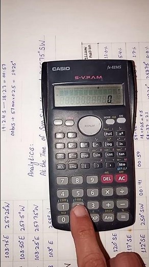 Basic operation of scientific calculator casio fx-82Ms