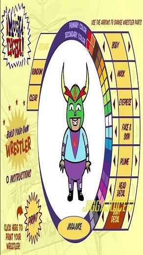 ¡Mucha Lucha! Build Your Own Wrestler Flash Game Gameplay