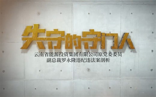 党风廉政警示教育片《失守的守门人》