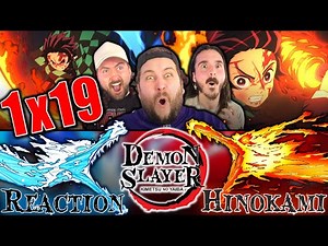 GREATEST VISUALS EVER!!! DEMON SLAYER 1x19 REACTION!!! | "Hinokami"