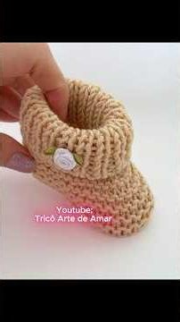VEM APRENDER ESSE SAPATINHO LINDO DE TRICÔ SUPER FÁCIL #tricôartedeamar #tricô #knitting