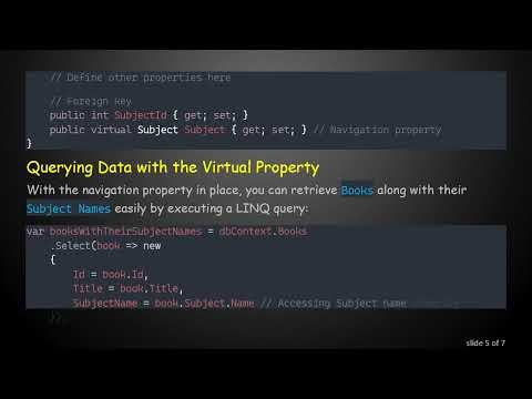 How to Retrieve Subject Name from Related Entity in Entity Framework with DbContext