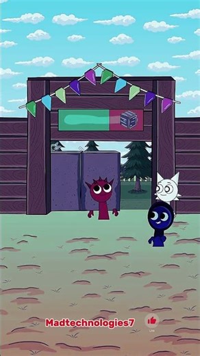 📹 The rescue of Raddy begins! Mini-game 💥🎮 #sprunki #animation #meme