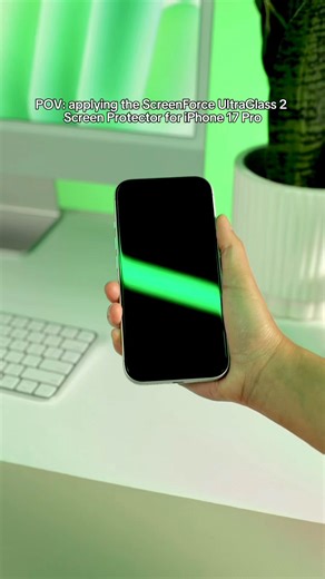 Belkin on Instagram: "It's almost too easy. Apply the ScreenForce UltraGlass 2 Screen Protector for iPhone 17 Pro with us! 👀 Nearly invisible 🫧 Easy, bubble-free application 💪 Ultra-strong, ultra-durable 💯 Protects against scratches, drops, cracks and more #belkin #screenprotector #iphone17pro #iphone17accessories #apple"