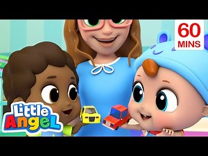 Little Angel - Learning At School And Playground | Kids Fun Cartoons | Moonbug Play and Learn